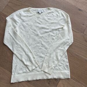 Elle Ivory Knit Pullover